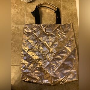 Victoria's Secret Limited Edition 2017 Metallic Rose Gold Quilted Tote Bag